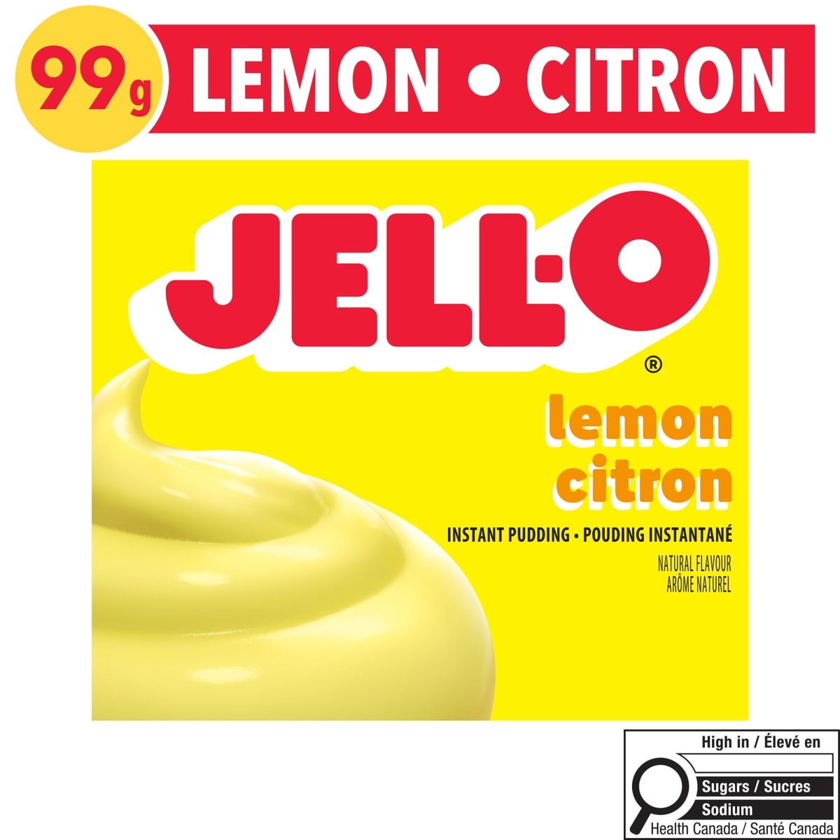 Jell-O Pouding instantané Citron 99 g, 2,52 $/100g