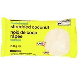 Sans Nom Noix de coco râpée sucrée 200 g, 1,50 $/100g