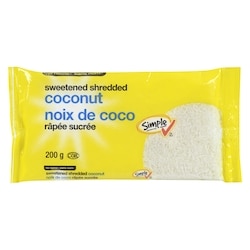 Sans Nom Noix de coco râpée sucrée 200 g, 1,25 $/100g
