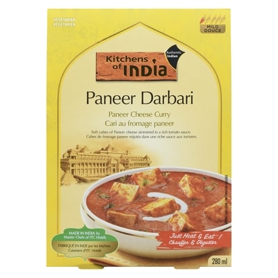 Kitchens of India Cottage Cheese Curry 280 ml, $1.43/100ml