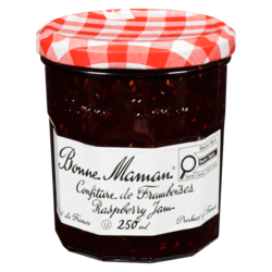 Bonne Maman Confiture de framboise 250 ml, 2,00 $/100ml