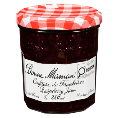 Bonne Maman Confiture de framboise 250 ml, 3,60 $/100ml