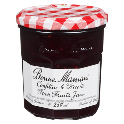 Bonne Maman Confiture aux 4 fruits 250 ml, 3,20 $/100ml