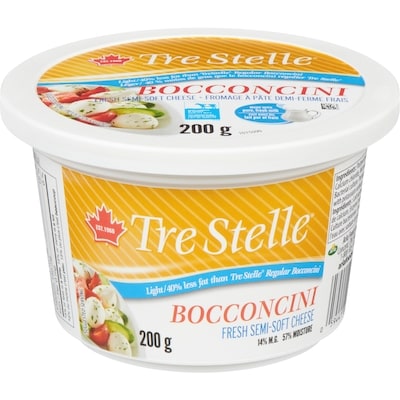 Tre Stelle Bocconcini, Light     200 g, $3.50/100g