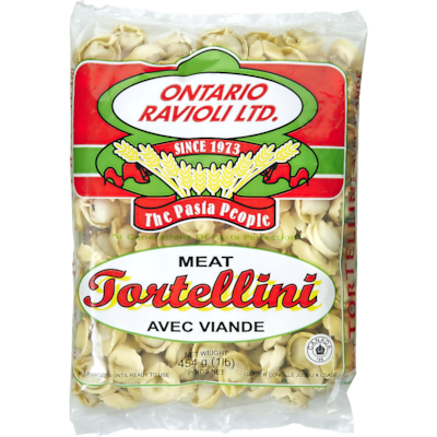 Roman Ontario Ravioli Tortellini with Meat, Frozen 454 g, $1.32/100g