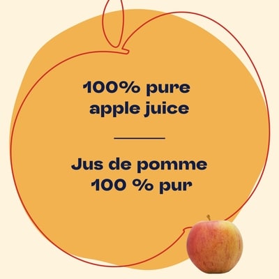 Jus de pomme pur à faible acidité