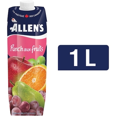 Allen’s Cocktail punch aux fruits 1 l, 0,30 $/100ml