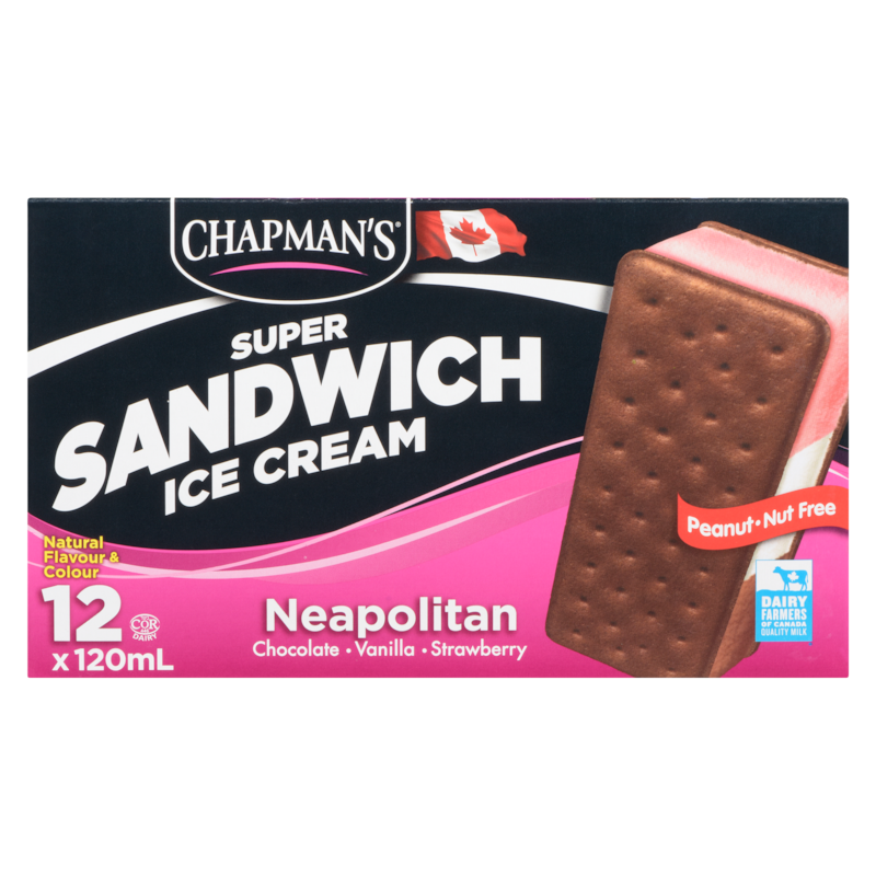 Super Ice Cream Sandwich Neapolitan