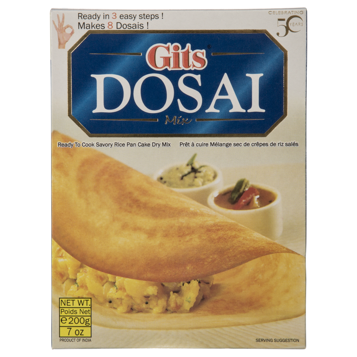 Gits Dosai Mix 200 g, $1.10/100g