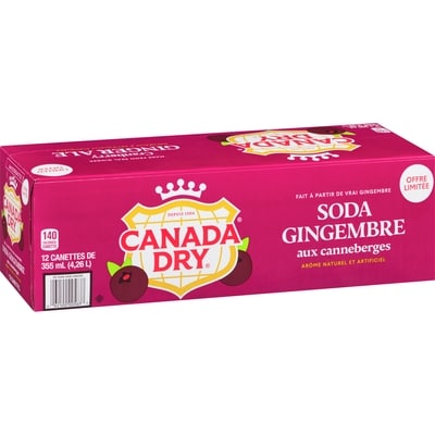 Édition limitée Soda gingembre canneberge paquet de 12