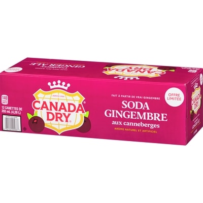 Édition limitée Soda gingembre canneberge paquet de 12