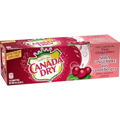 Édition limitée Soda gingembre canneberge paquet de 12