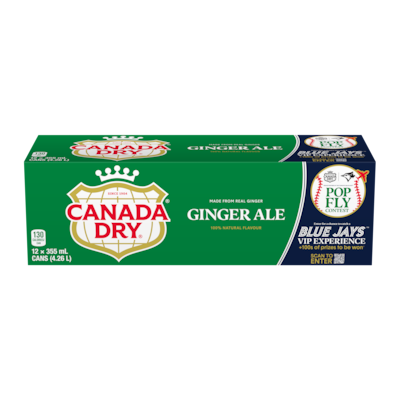 Canada Dry Ginger Ale 12x355.0 ml, $0.20/100ml