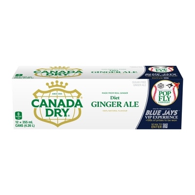 Canada Dry Diet Ginger Ale 12x355.0 ml, $0.21/100ml