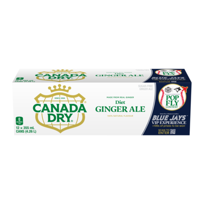 Canada Dry Diet Ginger Ale 12x355.0 ml, $0.21/100ml