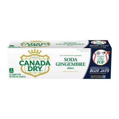 Canada Dry Soda Gingembre Diète 12x355.0 ml, 0,20 $/100ml