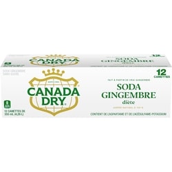 Canada Dry Soda gingembre diète 12x355.0 ml, 0,19 $/100ml