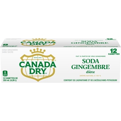 Canada Dry Soda gingembre diète 12x355.0 ml, 0,19 $/100ml