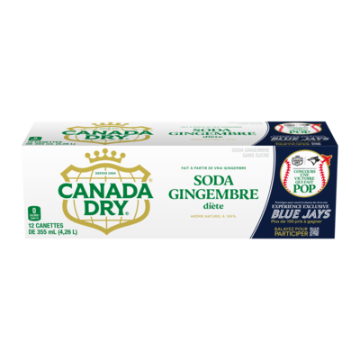 Canada Dry Soda Gingembre Diète 12x355.0 ml, 0,21 $/100ml