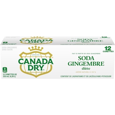 Canada Dry Soda gingembre diète 12x355.0 ml, 0,20 $/100ml