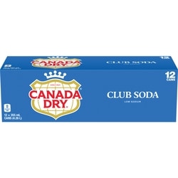 Canada Dry Club Soda 12x355.0 ml, $0.21/100ml