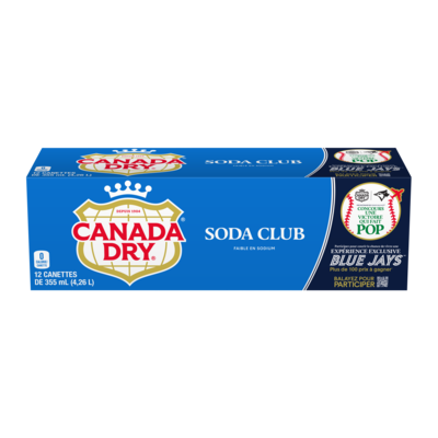 Canada Dry Soda Club 12x355.0 ml, 0,19 $/100ml