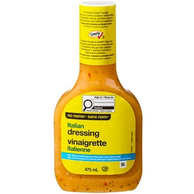 No Name Light Italian Dressing 475 ml, $0.84/100ml