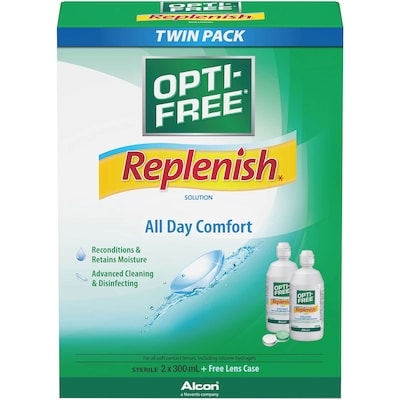 Opti-Free RepleniSH Contact Lens Solution Value Pack 2x300.0 ml, $6.33/100ml