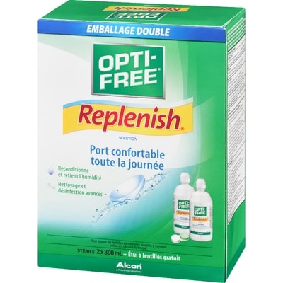 Solution pour lentilles cornéennes Replenish, emballage économique
