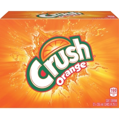 Crush Crush Orange Soda 12x355.0 ml, $0.18/100ml