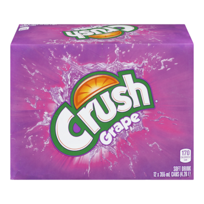 Crush Grape Soda 12x355.0 ml, $0.18/100ml