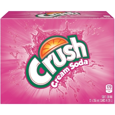 Crush Cream Soda, Case Pack 12 12x355.0 ml, $0.18/100ml