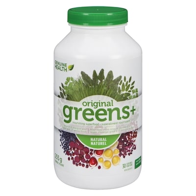 Genuine Health Supplément en poudre Green+ 255 g, 16,86 $/100g