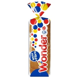 Wonder Bread, White + Fibre 570 g, $0.53/100g