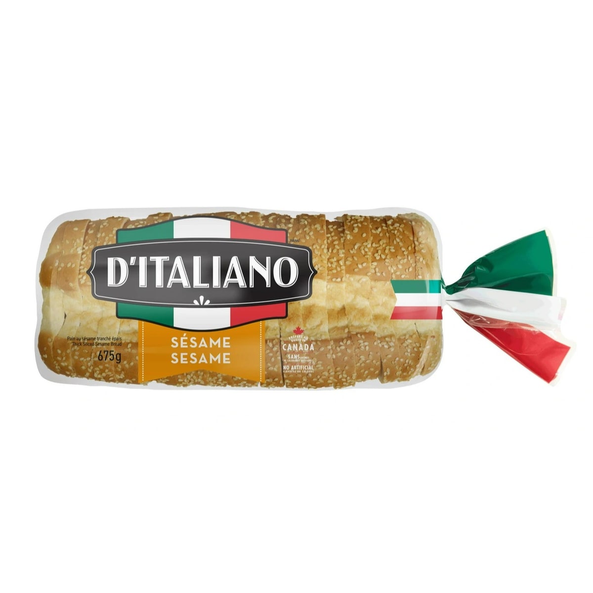 D’Italiano Pain aux graines de sésame 675 g, 0,52 $/100g
