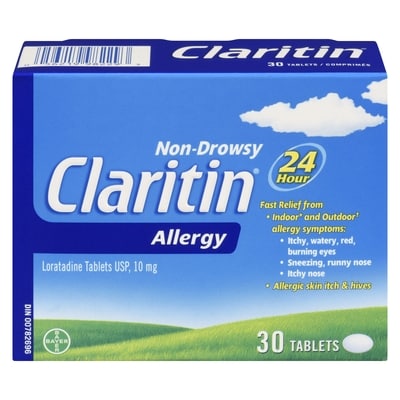 Claritin Allergy Medicine, 24-Hour Non-Drowsy Relief 30 ea, $0.90/1ea