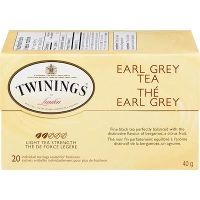 Twinings 20ct Earl Grey 20 ea, 0,32 $/1ch