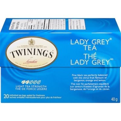 Twinings 20ct Lady Grey 20 ea, 0,32 $/1ch