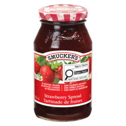 Smuckers Pure Strawberry Jam 500 ml, $1.20/100ml