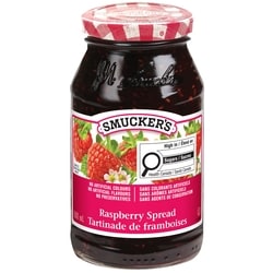 Smuckers Pure Raspberry Jam 500 ml, $1.80/100ml