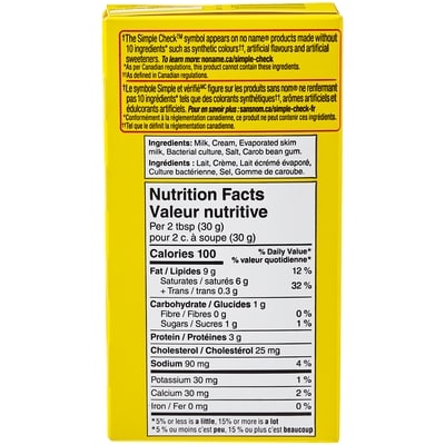 Fromage à la crème pasteurisé