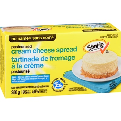 Tartinade de fromage à la crème pasteurisé, léger