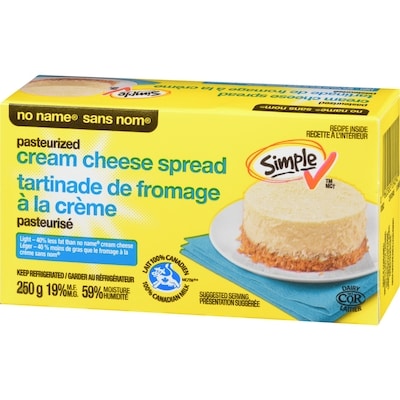 Tartinade de fromage à la crème pasteurisé, léger