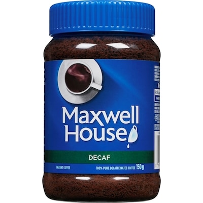Maxwell House Decaffeinated Instant Coffee 150 g, $4.67/100g