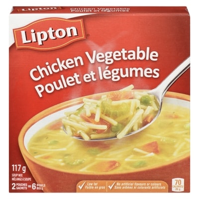 Lipton Mélange à soupe Nouilles poulet et Légumesmes 117 g, 2,13 $/100g