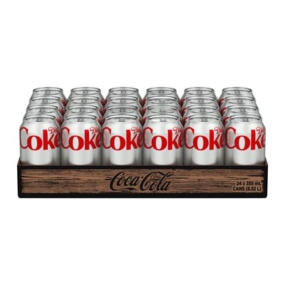 Coca-Cola Diet Cola Cans 24x355.0 ml, $0.15/100ml