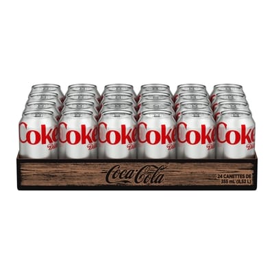 Coca-Cola Cola Diète Cannettes 24x355.0 ml, 0,18 $/100ml