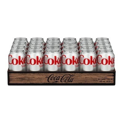 Coca-Cola Cola Diète Cannettes 24x355.0 ml, 0,15 $/100ml