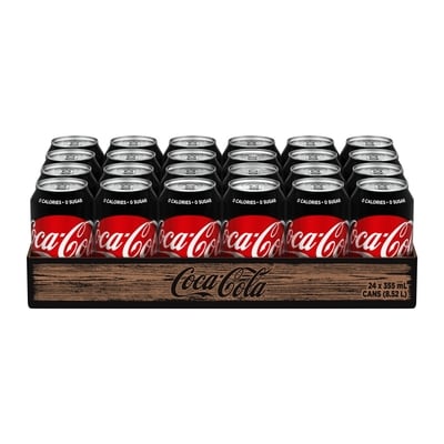 Coca-Cola Cola Zero Sugar Cans 24x355.0 ml, $0.15/100ml