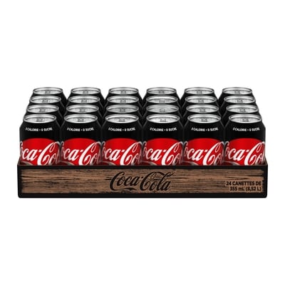 Coca-Cola Cola Zero Sucre Cannettes 24x355.0 ml, 0,18 $/100ml